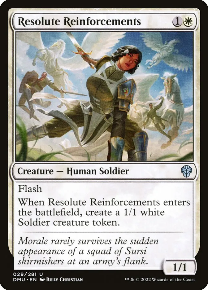 2022 Dominaria United Resolute Reinforcements #29 uncommon card image