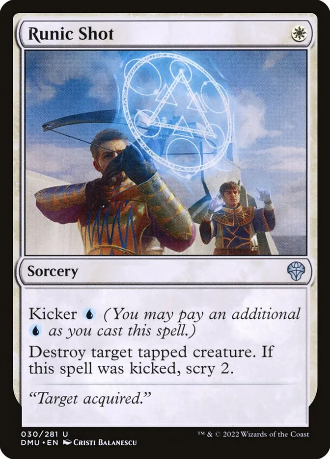 2022 Dominaria United Runic Shot #30 uncommon card image