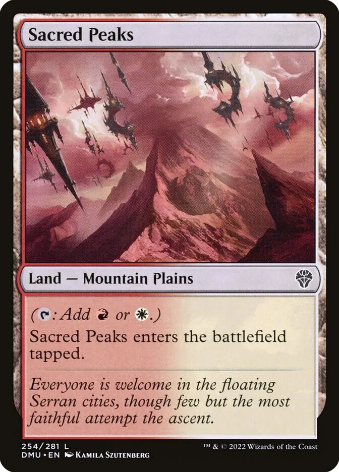 2022 Dominaria United Sacred Peaks #254 common card image