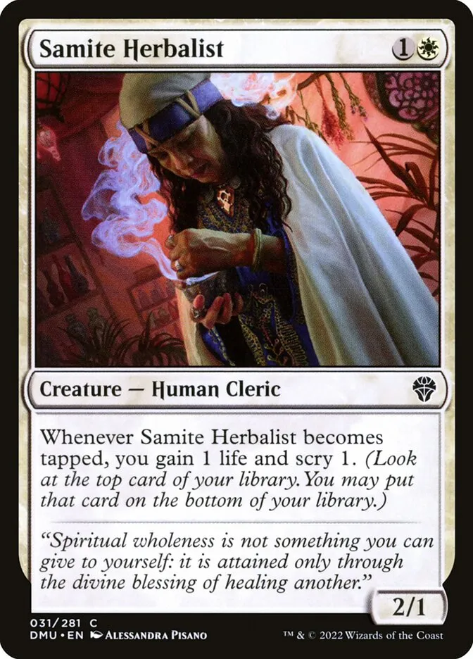 2022 Dominaria United Samite Herbalist #31 common card image