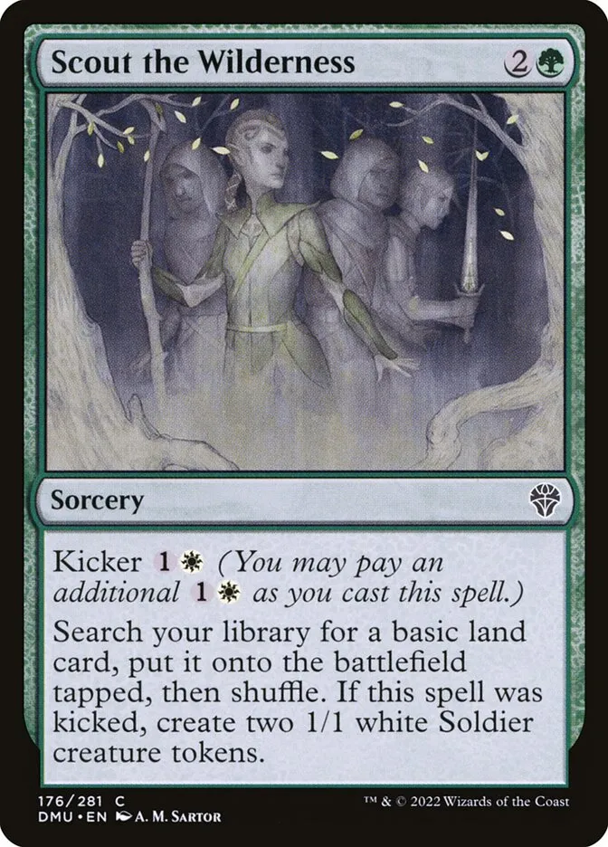 2022 Dominaria United Scout the Wilderness #176 common card image