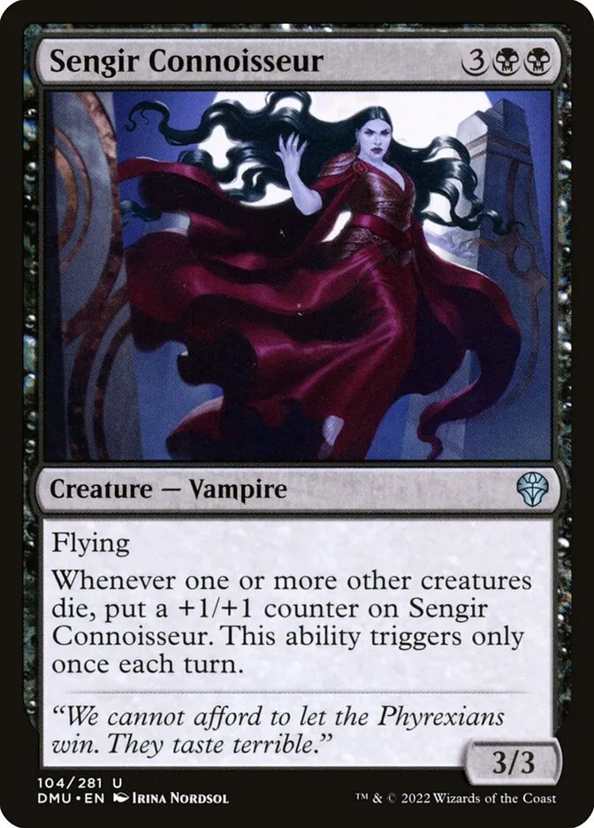 2022 Dominaria United Sengir Connoisseur #104 uncommon card image
