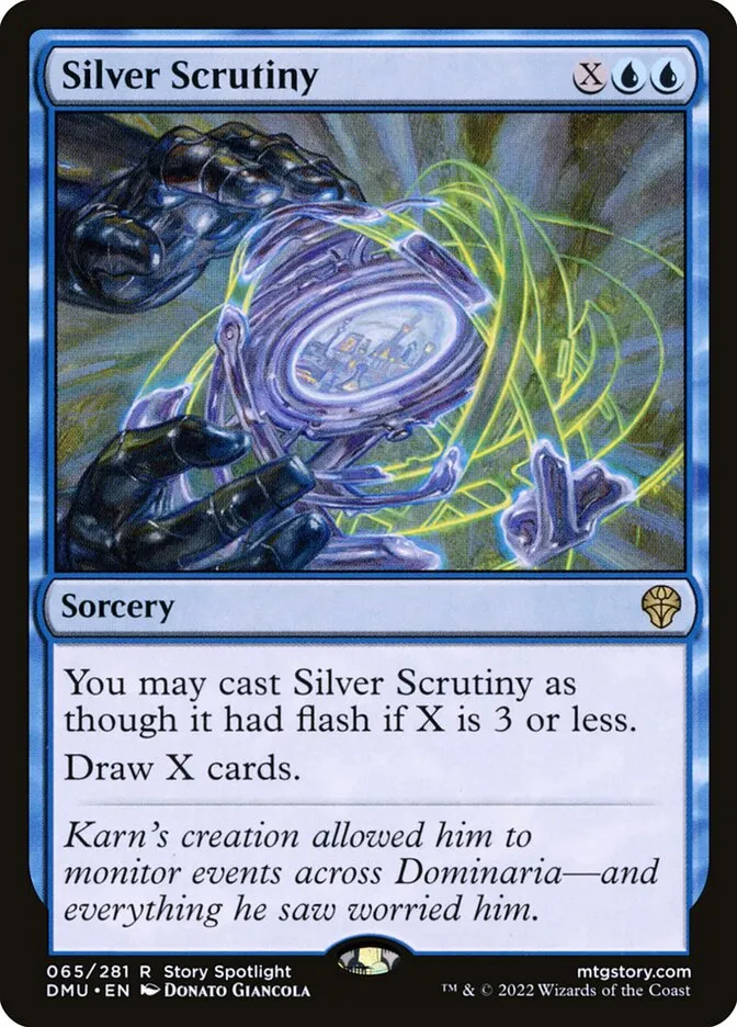 2022 Dominaria United Silver Scrutiny #65 rare card image