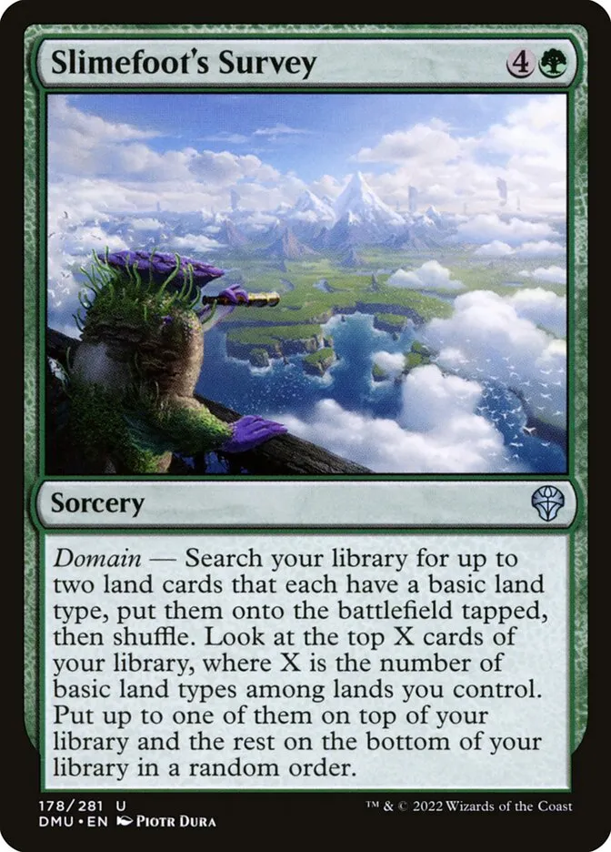 2022 Dominaria United Slimefoot's Survey #178 uncommon card image