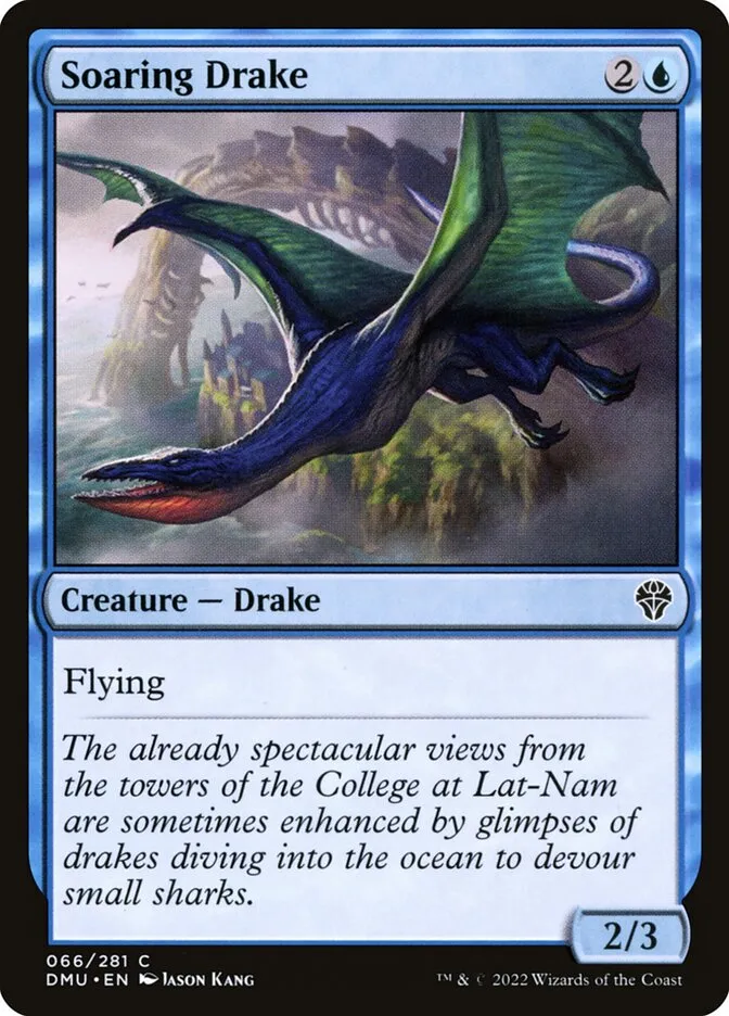2022 Dominaria United Soaring Drake #66 common card image