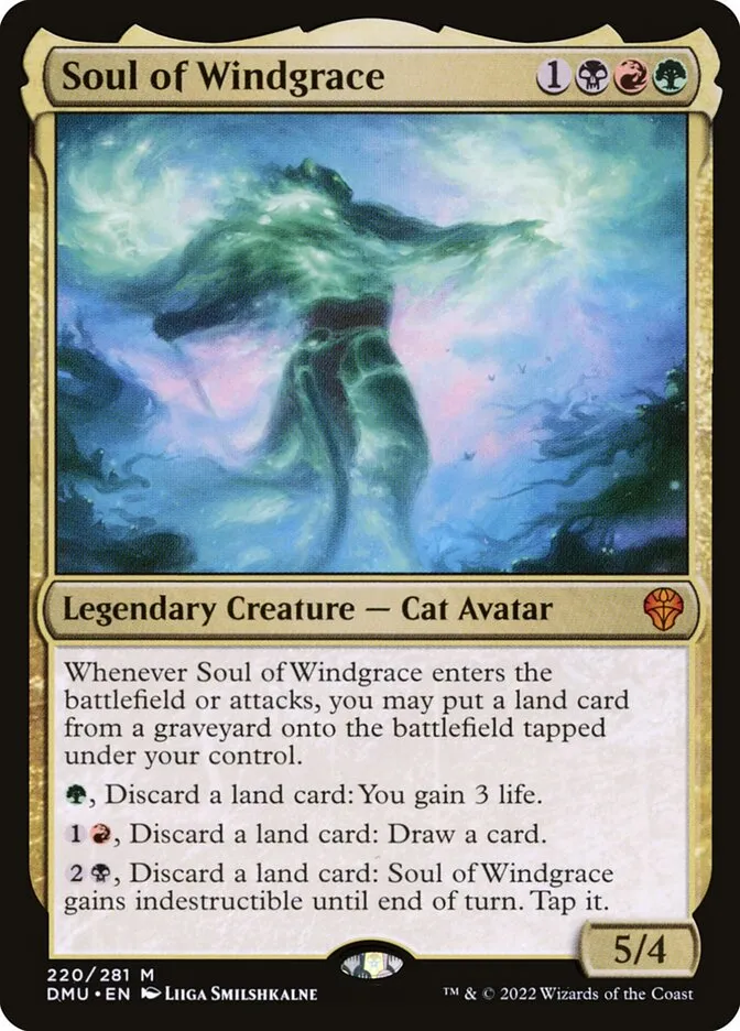 2022 Dominaria United Soul of Windgrace #220 mythic card image