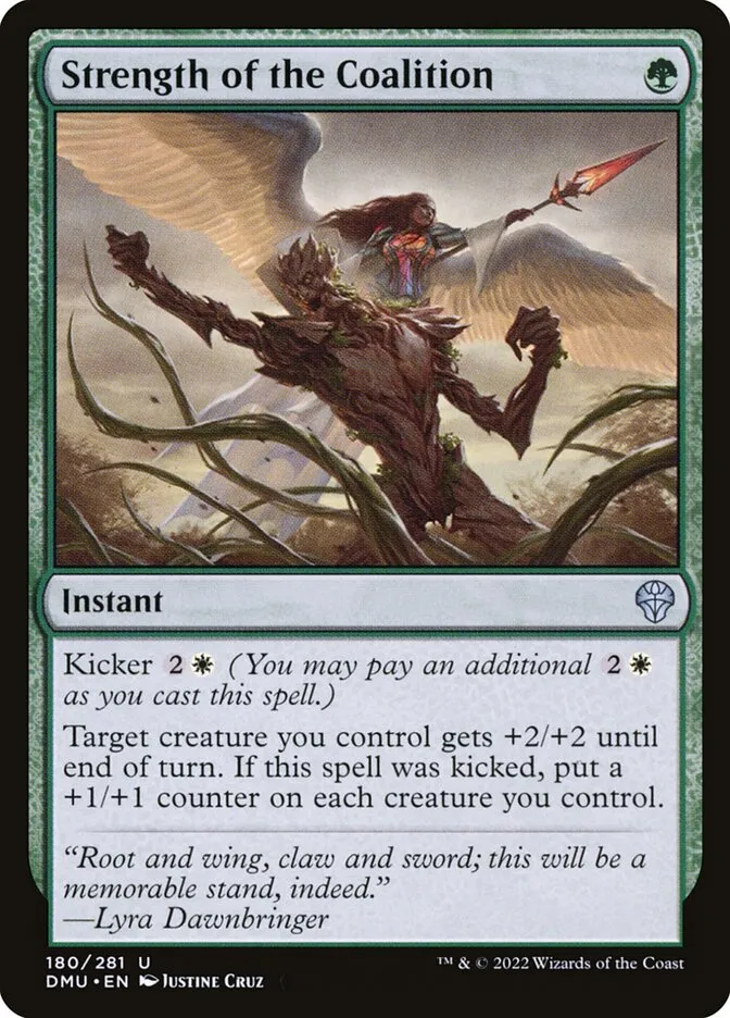 2022 Dominaria United Strength of the Coalition #180 uncommon card image