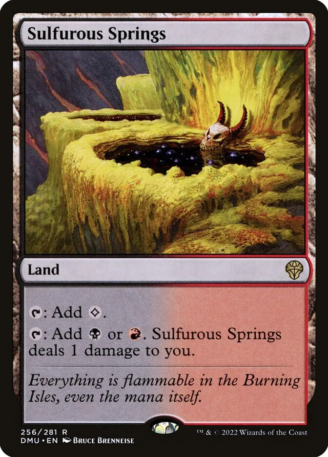 2022 Dominaria United Sulfurous Springs #256 rare card image
