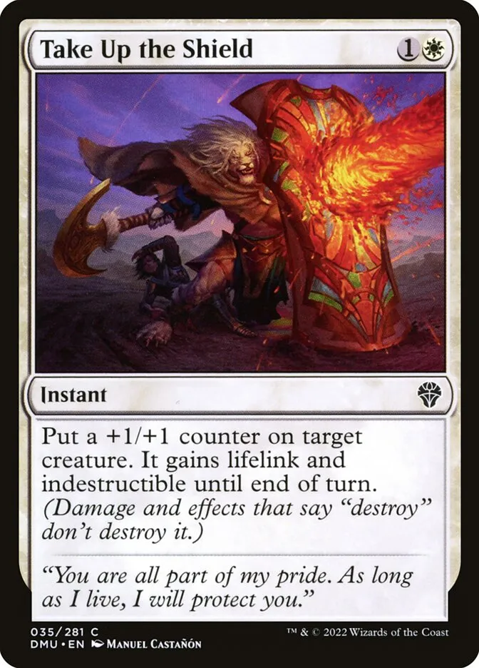 2022 Dominaria United Take Up the Shield #35 common card image