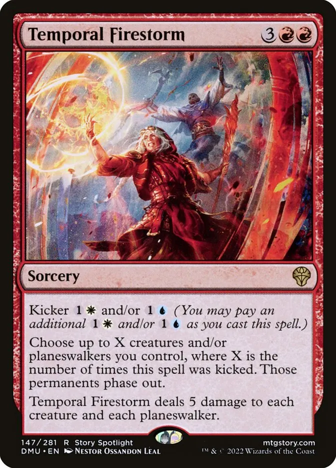 2022 Dominaria United Temporal Firestorm #147 rare card image
