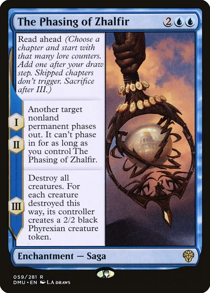 2022 Dominaria United The Phasing of Zhalfir #59 rare card image