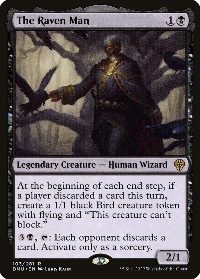 2022 Dominaria United The Raven Man #103 rare card image