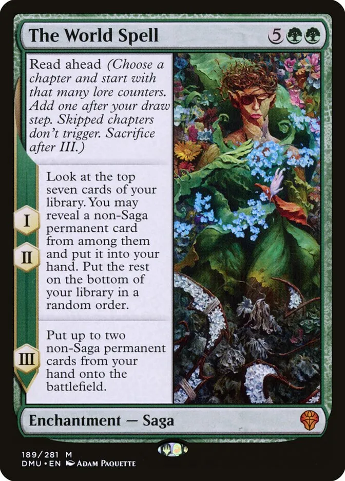 2022 Dominaria United The World Spell #189 mythic card image