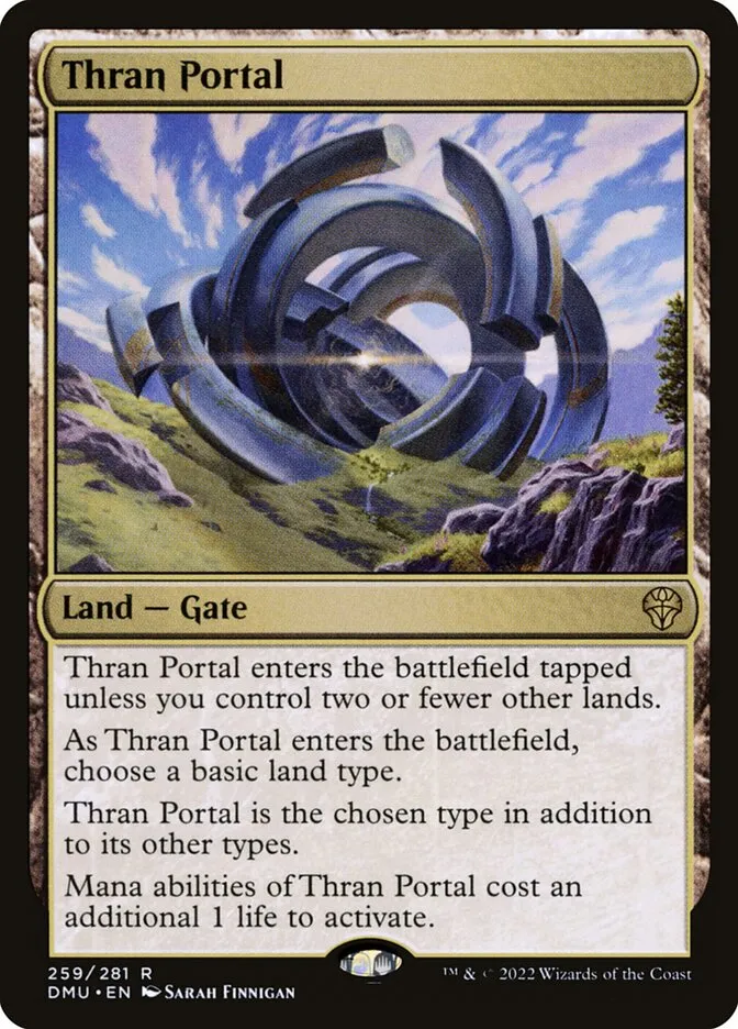 2022 Dominaria United Thran Portal #259 rare card image