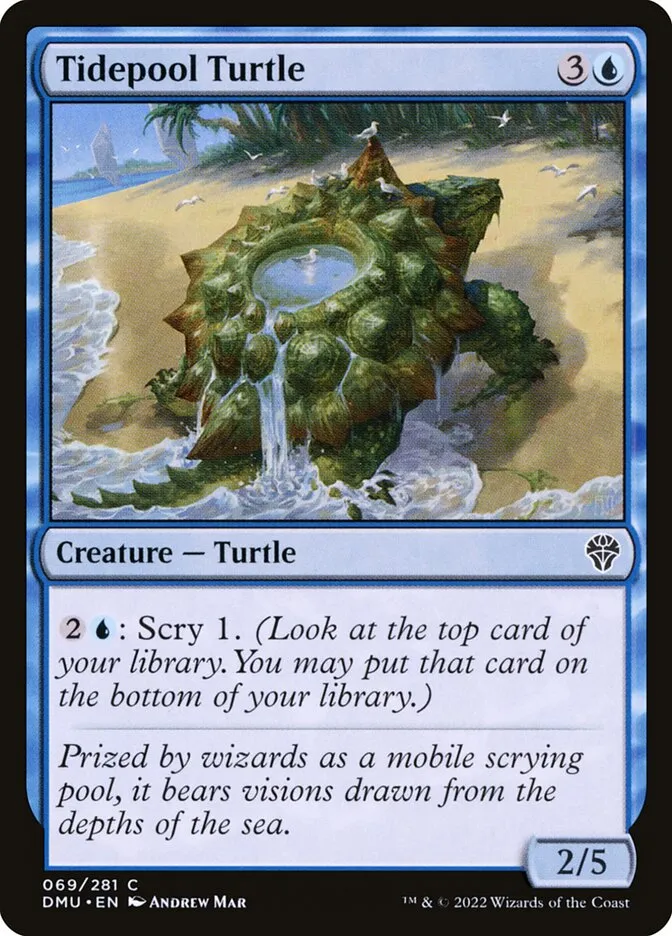 2022 Dominaria United Tidepool Turtle #69 common card image