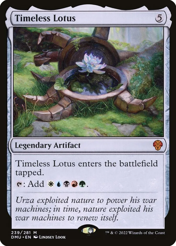 2022 Dominaria United Timeless Lotus #239 mythic card image