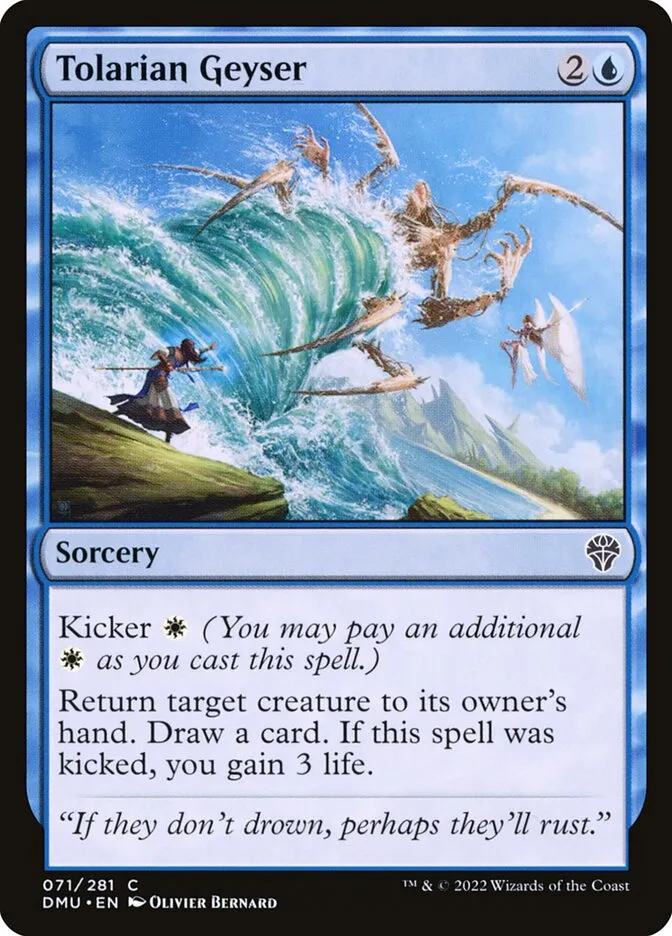 2022 Dominaria United Tolarian Geyser #71 common card image