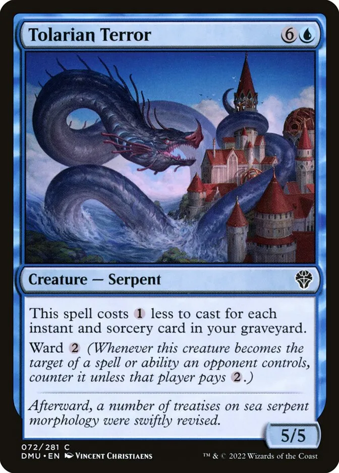2022 Dominaria United Tolarian Terror #72 common card image