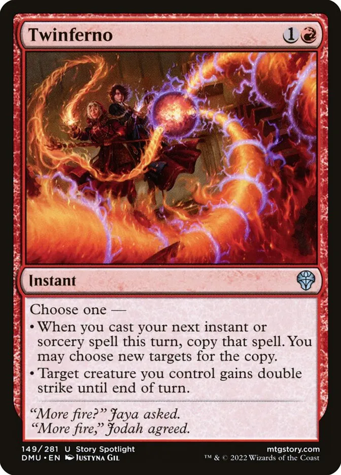 2022 Dominaria United Twinferno #149 uncommon card image