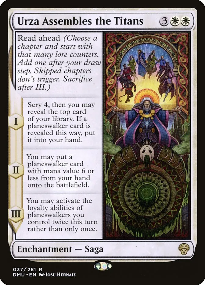 2022 Dominaria United Urza Assembles the Titans #37 rare card image