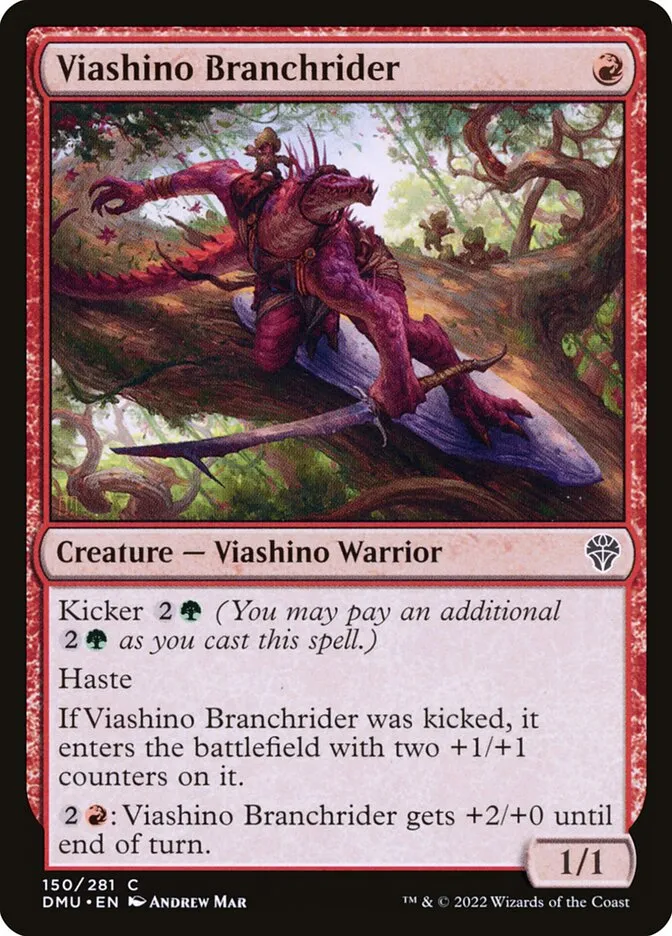 2022 Dominaria United Viashino Branchrider #150 common card image