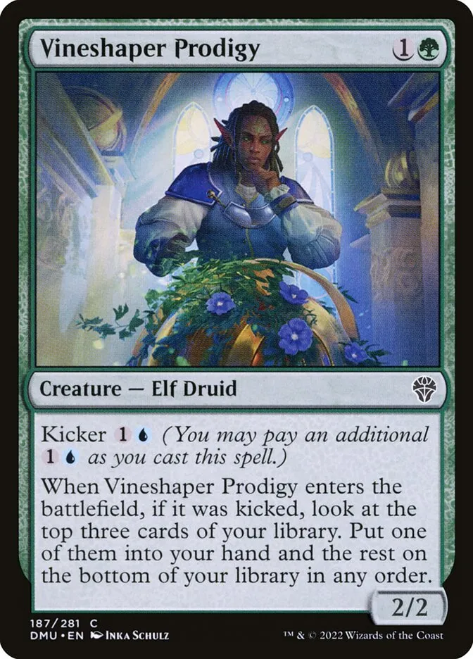 2022 Dominaria United Vineshaper Prodigy #187 common card image