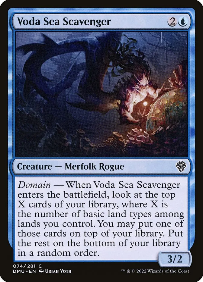 2022 Dominaria United Voda Sea Scavenger #74 common card image