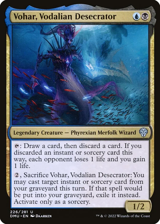 2022 Dominaria United Vohar, Vodalian Desecrator #226 uncommon card image