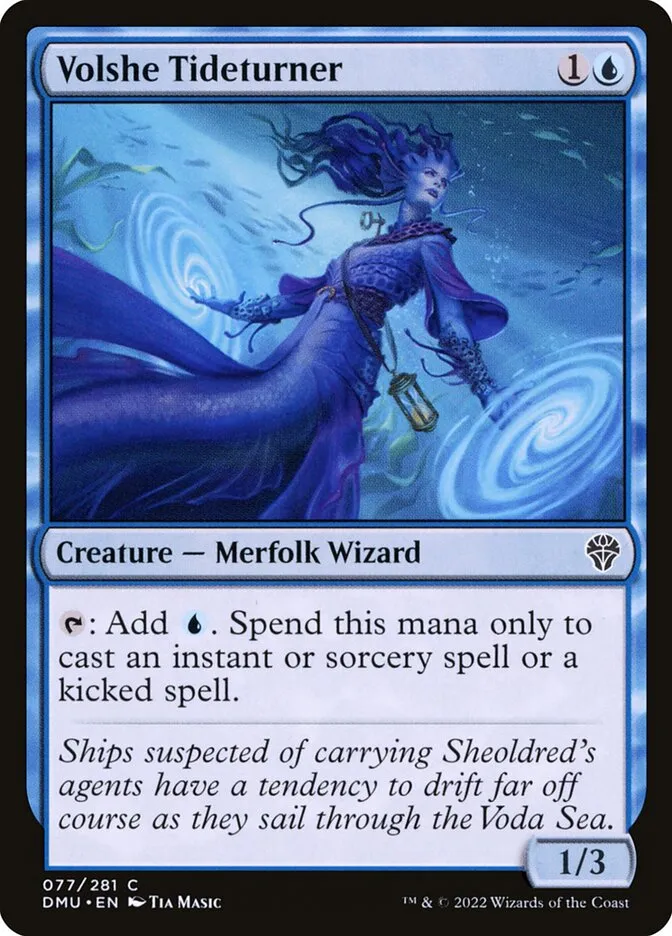 2022 Dominaria United Volshe Tideturner #77 common card image