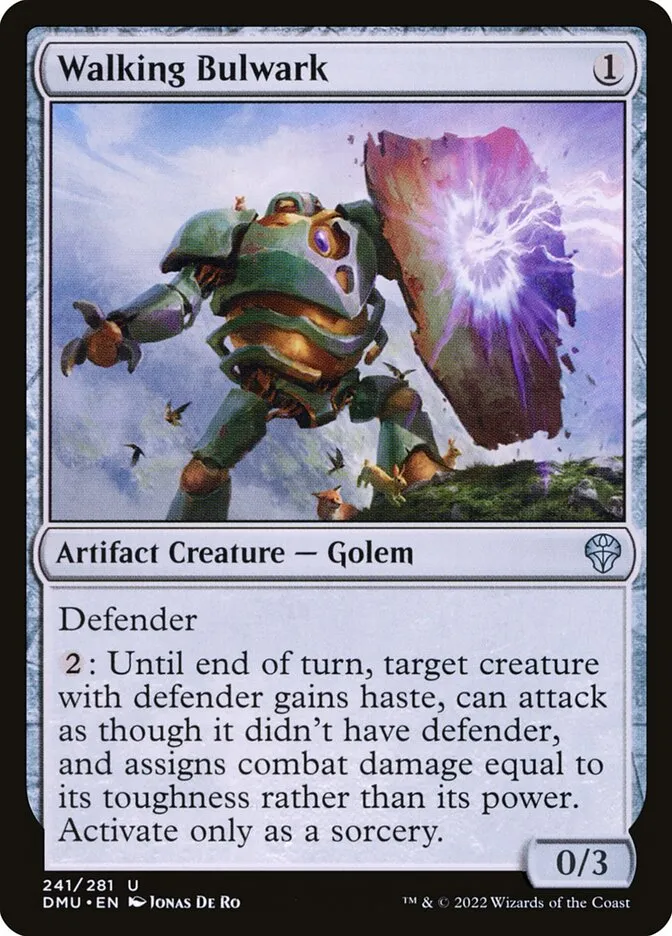 2022 Dominaria United Walking Bulwark #241 uncommon card image