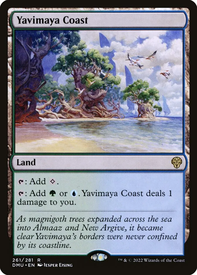 2022 Dominaria United Yavimaya Coast #261 rare card image