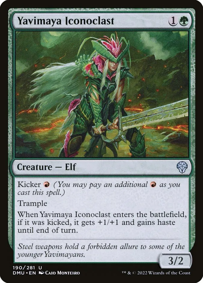 2022 Dominaria United Yavimaya Iconoclast #190 uncommon card image
