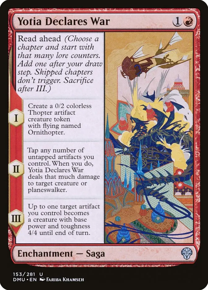 2022 Dominaria United Yotia Declares War #153 uncommon card image