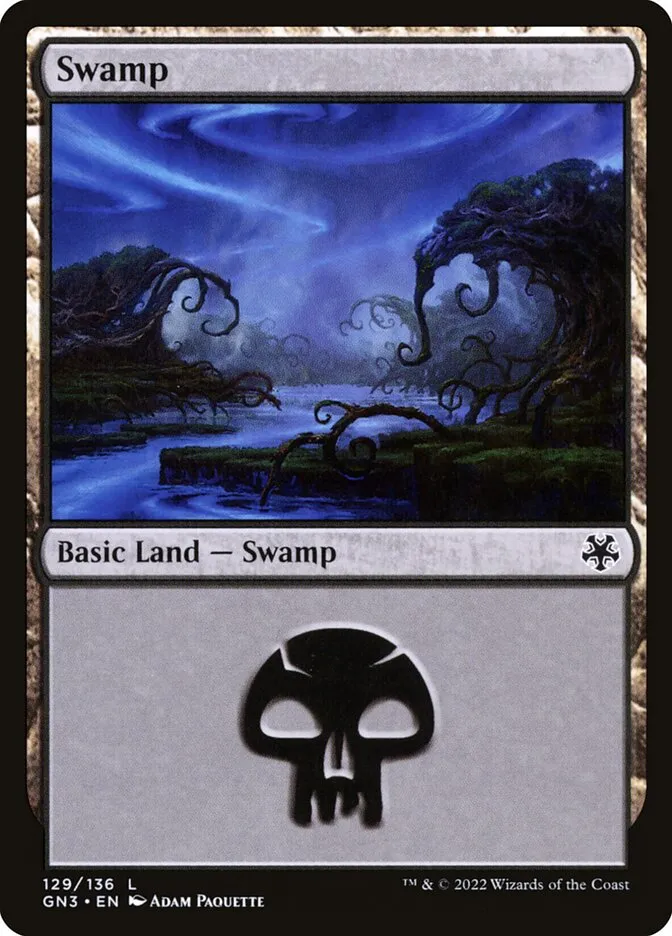2022 Game Night: Free-for-All Swamp #129 common card image