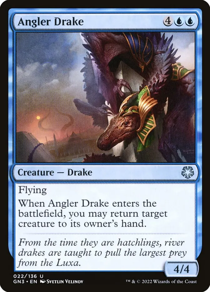 2022 Game Night: Free-for-All Angler Drake uncommon #22 uncommon card image