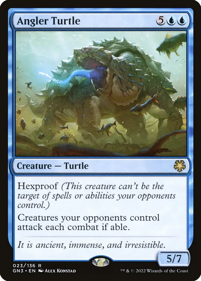 2022 Game Night: Free-for-All Angler Turtle rare #23 rare card image
