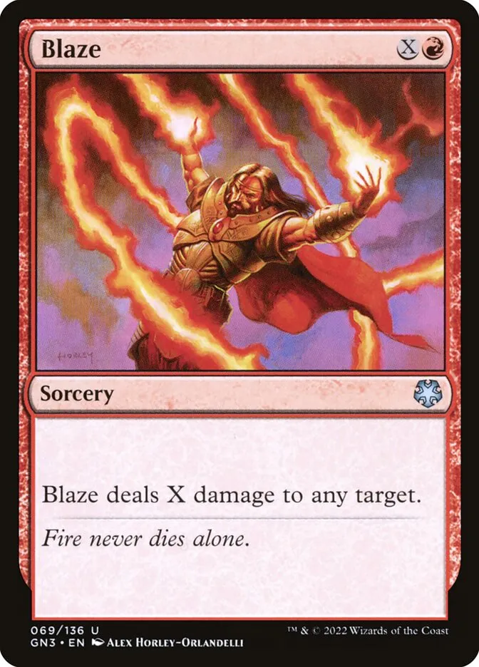 2022 Game Night: Free-for-All Blaze #69 uncommon card image