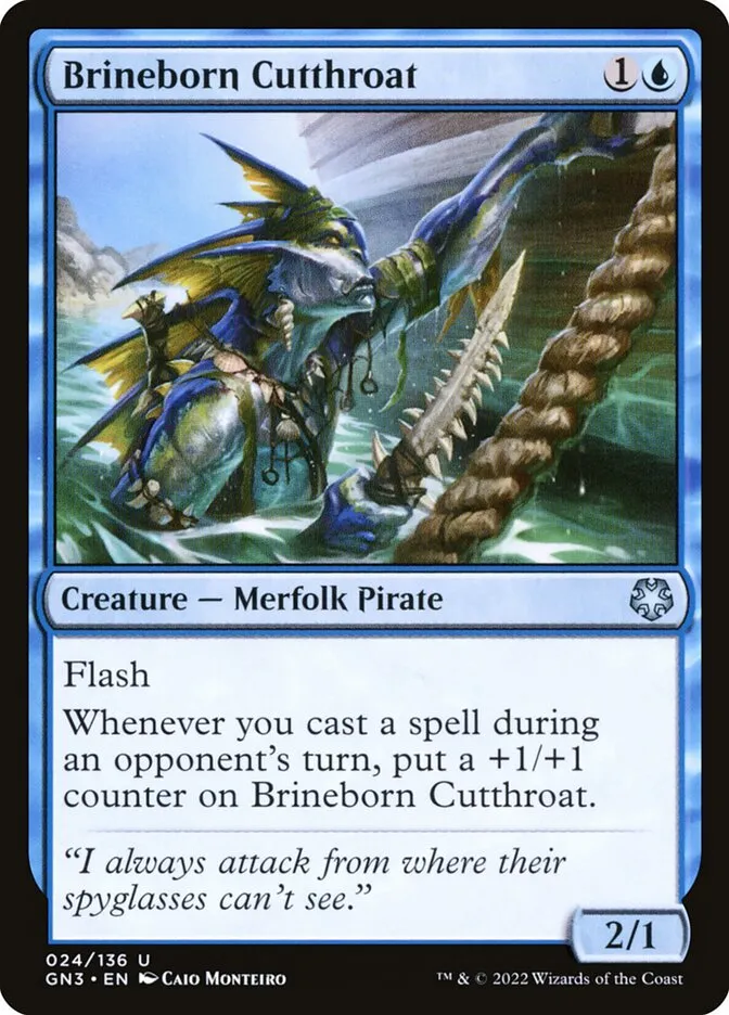 2022 Game Night: Free-for-All Brineborn Cutthroat uncommon #24 uncommon card image