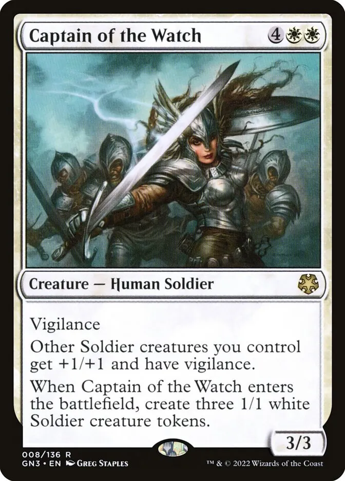 2022 Game Night: Free-for-All Captain of the Watch rare #8 rare card image