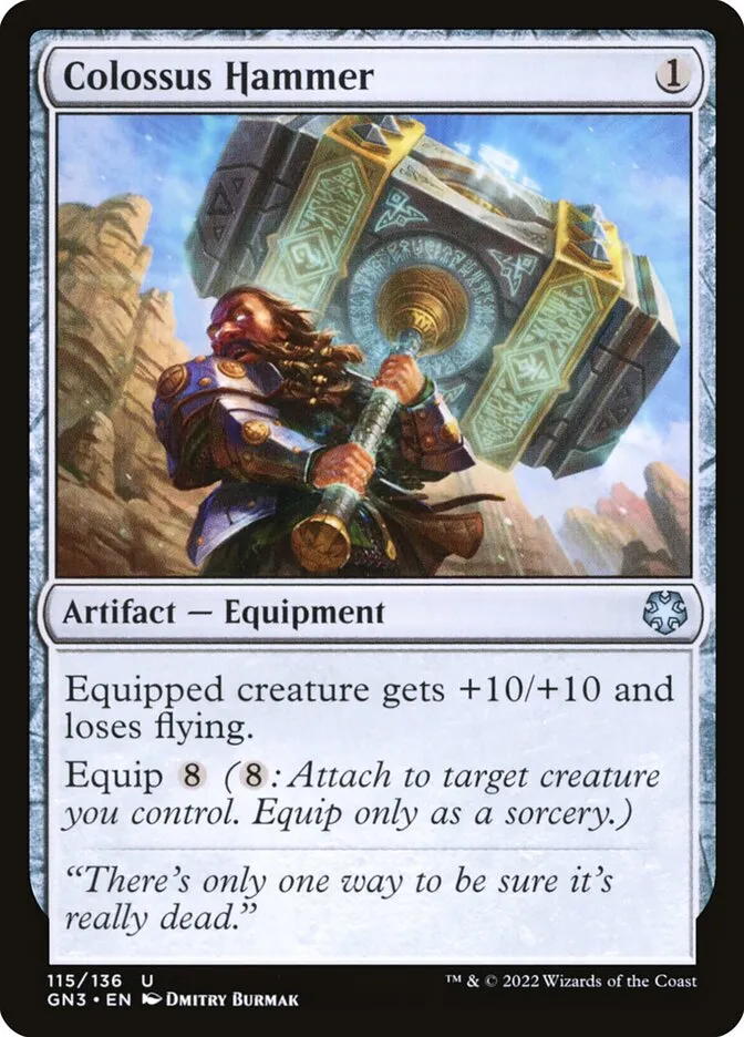 2022 Game Night: Free-for-All Colossus Hammer #115 uncommon card image