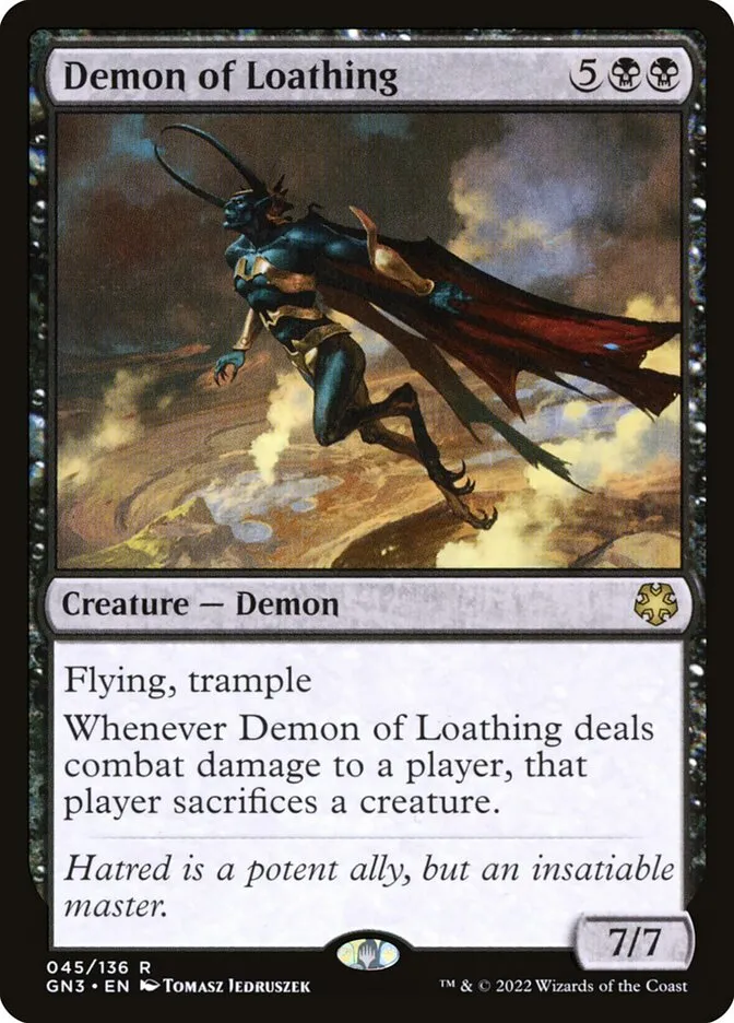 2022 Game Night: Free-for-All Demon of Loathing rare #45 rare card image