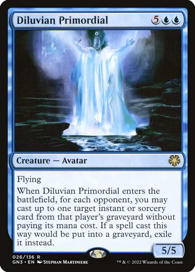 2022 Game Night: Free-for-All Diluvian Primordial rare #26 rare card image