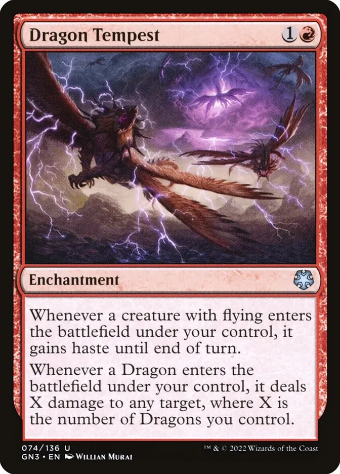 2022 Game Night: Free-for-All Dragon Tempest #74 uncommon card image