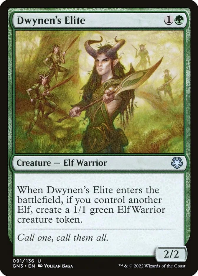2022 Game Night: Free-for-All Dwynen's Elite #91 uncommon card image