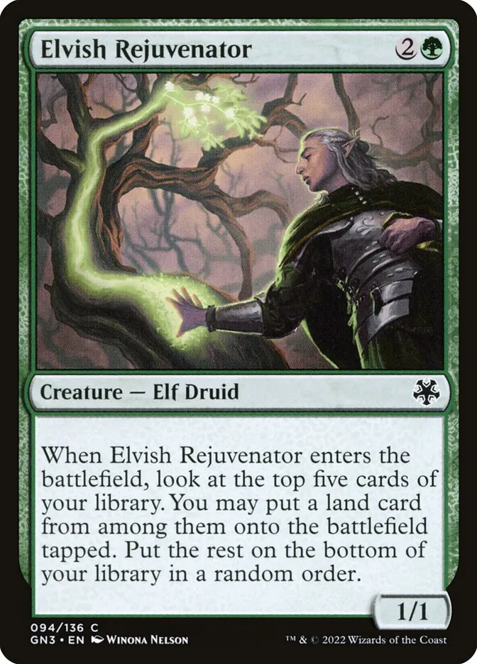 2022 Game Night: Free-for-All Elvish Rejuvenator #94 common card image