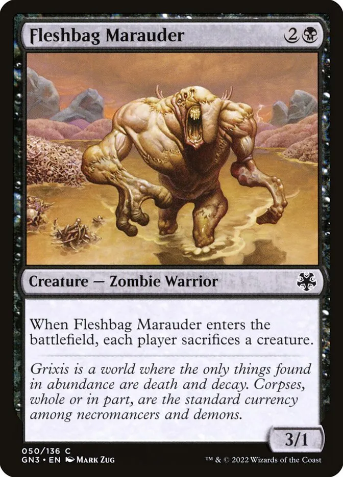 2022 Game Night: Free-for-All Fleshbag Marauder #50 common card image