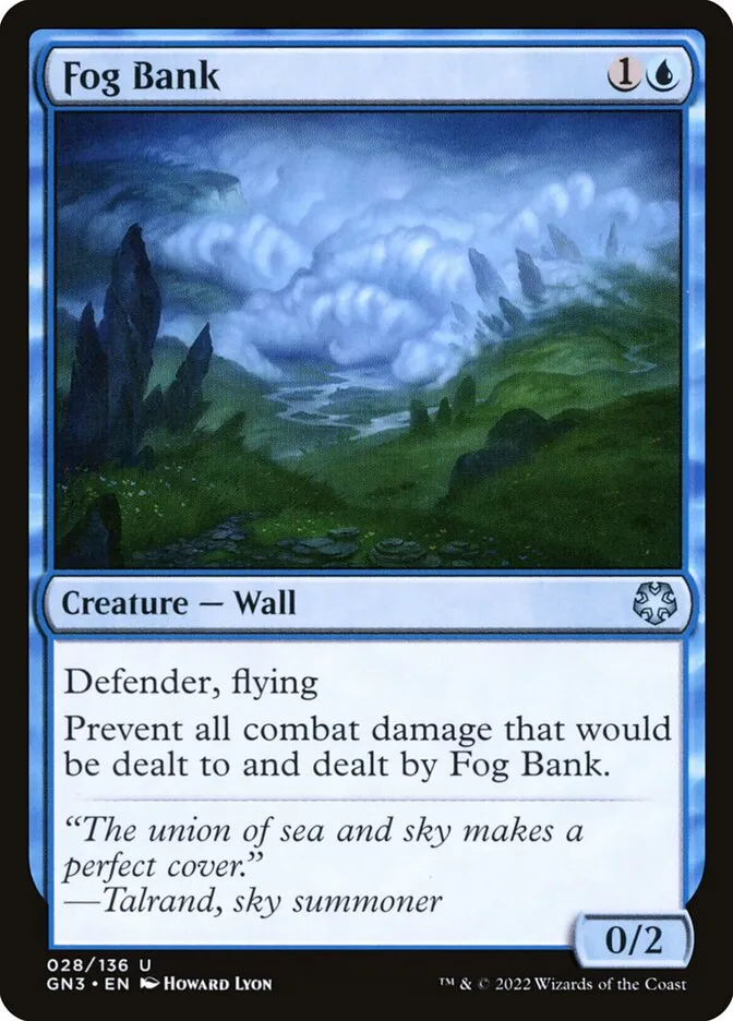 2022 Game Night: Free-for-All Fog Bank uncommon #28 uncommon card image