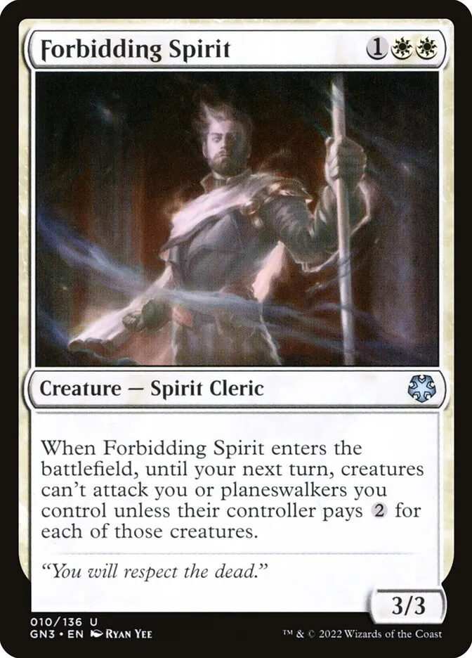 2022 Game Night: Free-for-All Forbidding Spirit uncommon #10 uncommon card image