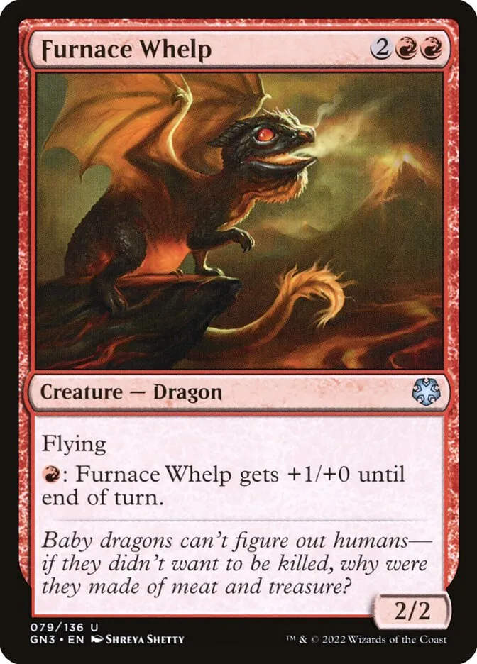 2022 Game Night: Free-for-All Furnace Whelp #79 uncommon card image