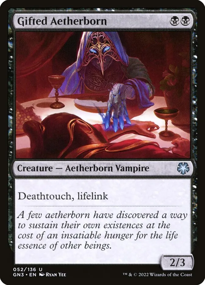 2022 Game Night: Free-for-All Gifted Aetherborn #52 uncommon card image